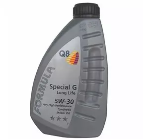 5w30, Олія моторна (1л) синт. (Q8 Form. Special G Long Life) (API: SL/CF) (ACEA: A3/B3/B4)
