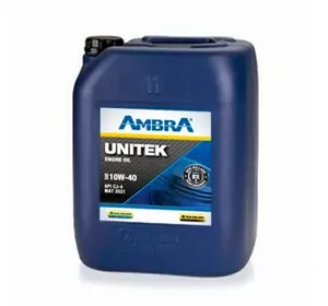 10W40 UNITEK, Олія моторна (20л) (AMBRA) API CJ-4/ACEA E7/E9/ MAT3521