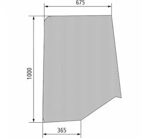 1340194C1, Стекло двери левое, 7240/8940 1340194C1, Стекло двери левое, 7240/8940