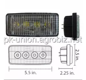 RE306510 Фара кабины трактора светодиодная (LED) (R161288/RE37450/RE340681), 8400 RE306510 Фара кабины трактора светодиодная (LED) (R161288/RE37450/RE340681), 8400